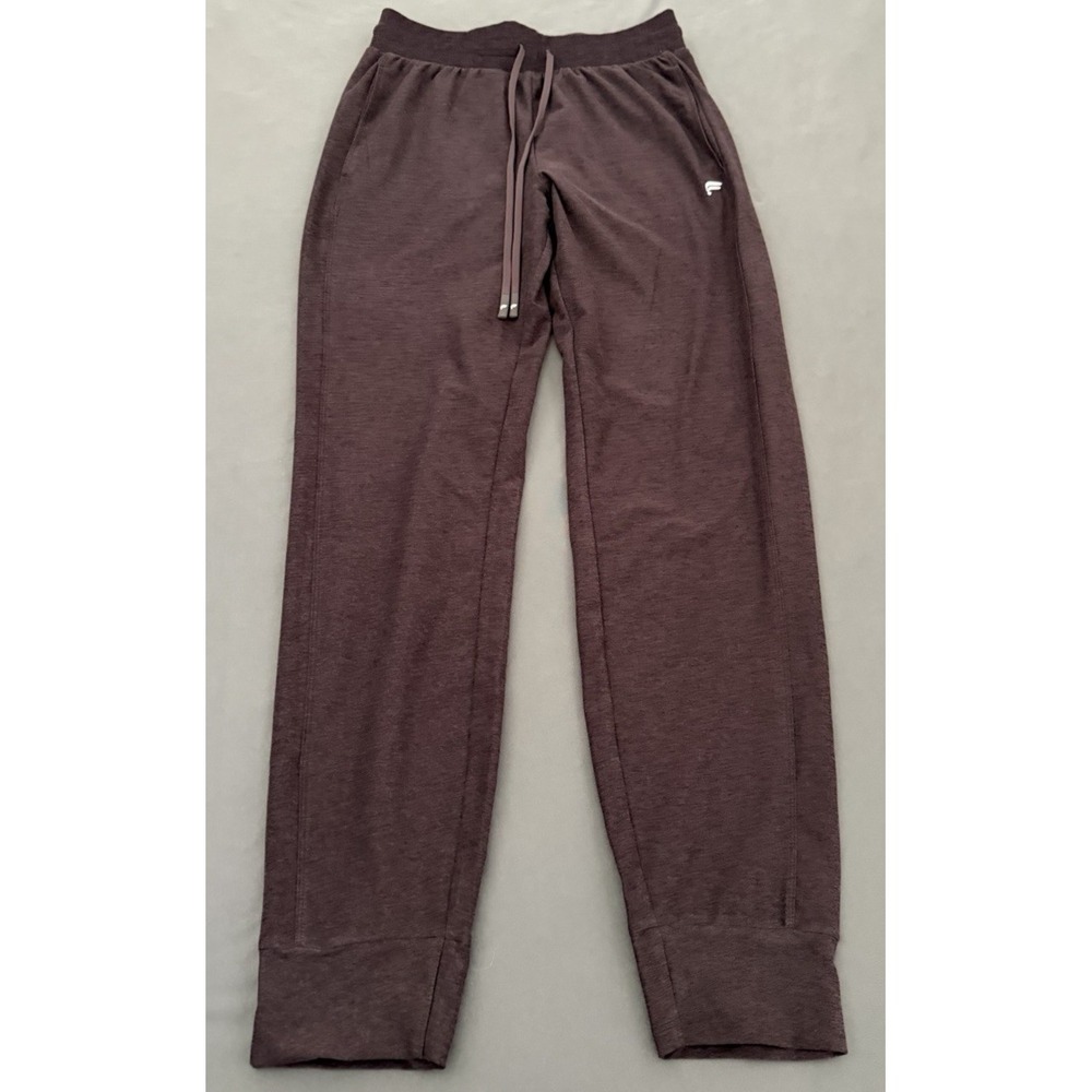 Fabletics The Cloud Jersey Jogger Womens Size Small Purple Maroon Drawstring - Picture 2 of 8